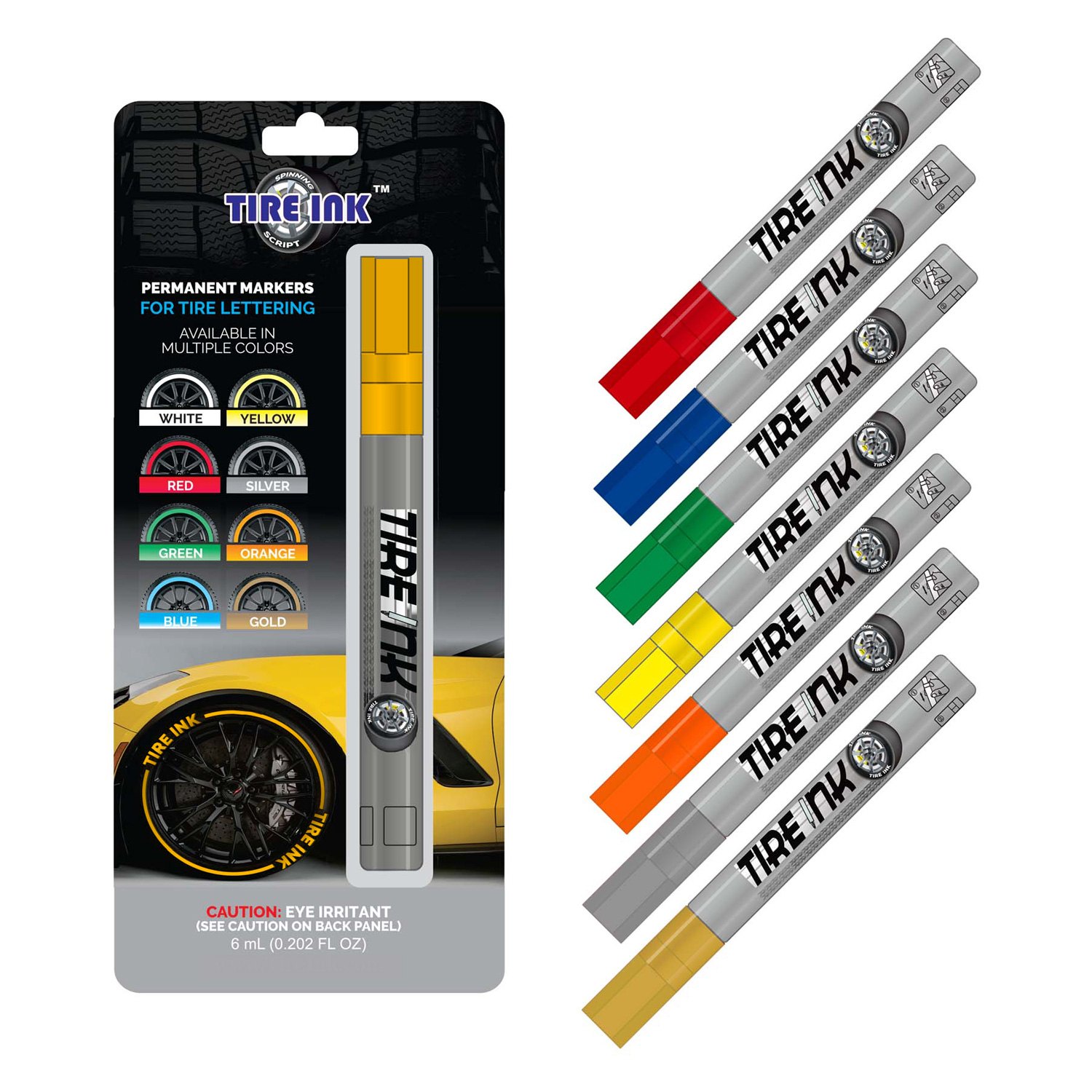 Tire Stickers® TIREPENS-GD - Tire Ink™ Gold Paint Pen