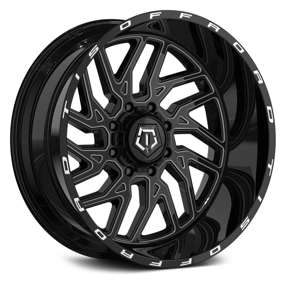 Tis 544bm Overlander Wheels Gloss Black With Cnc Milled Accents Rims