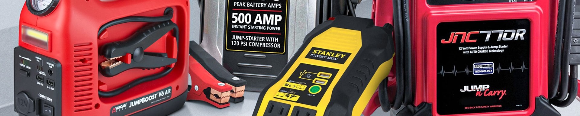 Battery Chargers & Jump Starters