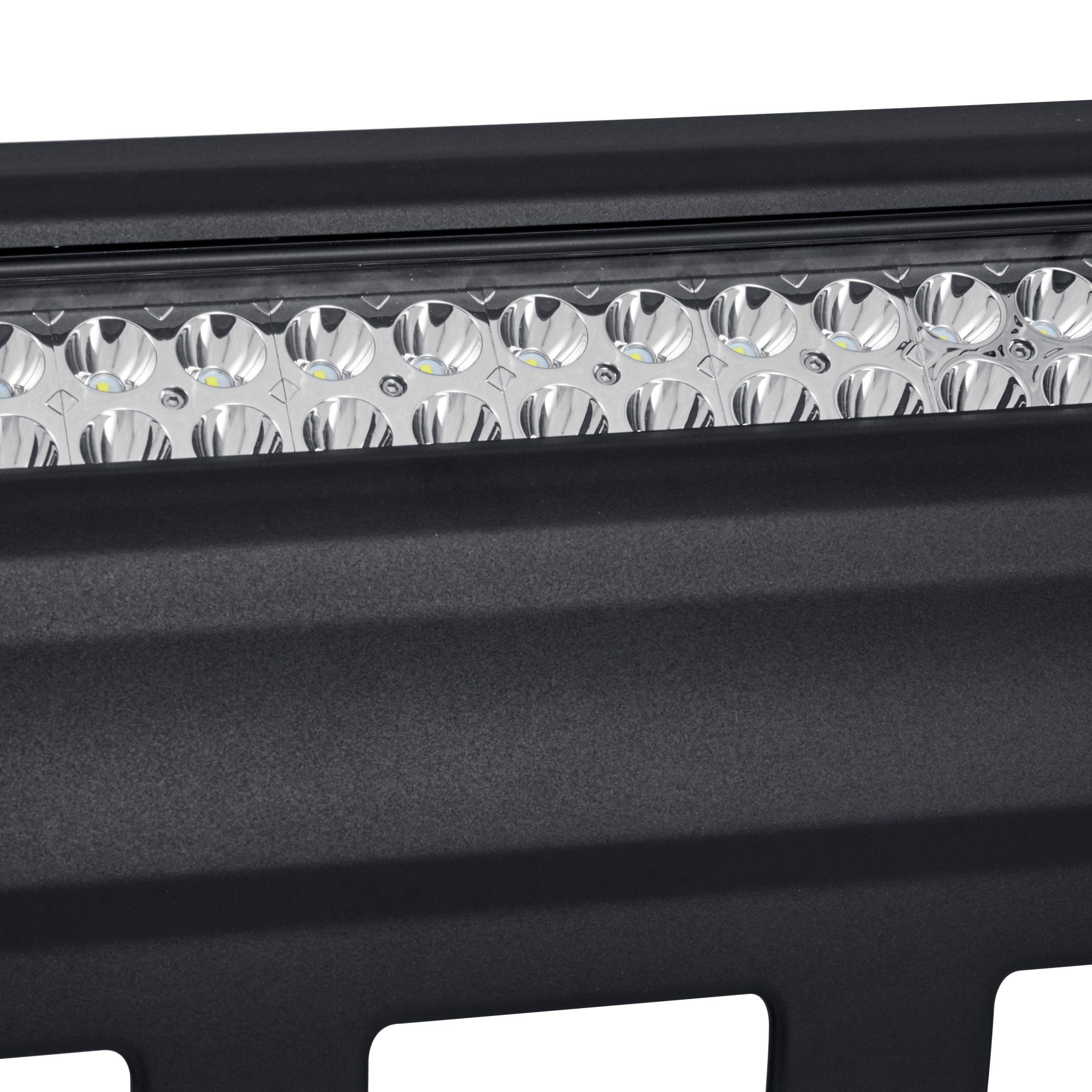 Torxe BB-NT001-BK 3.5 X2 Series Black Oval Bull Bar with LED Light Bar and Skid Plate