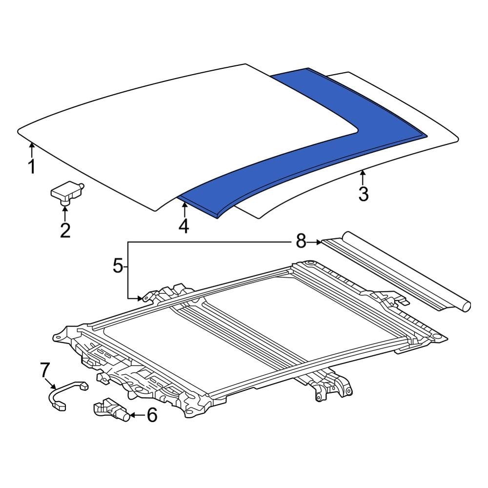 Toyota Oe Sunroof Opening Trim