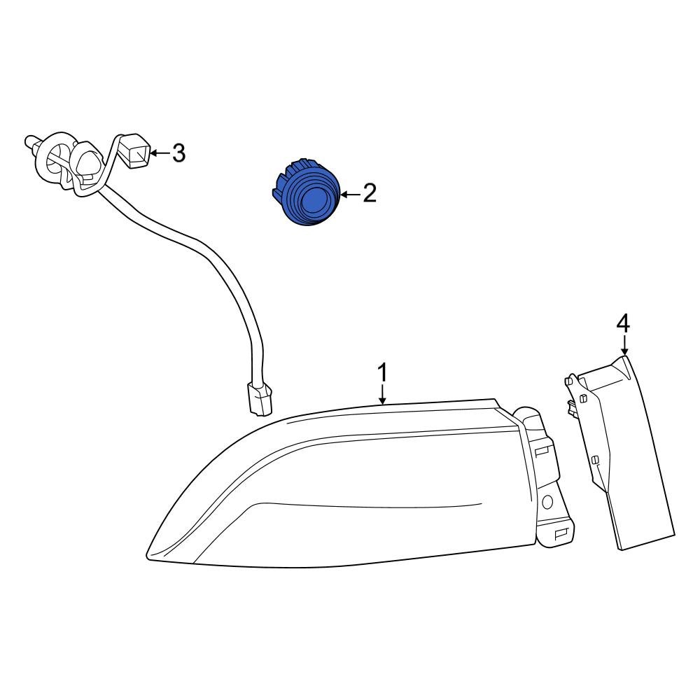 Toyota OE 8153612D20 Tail Light Bulb