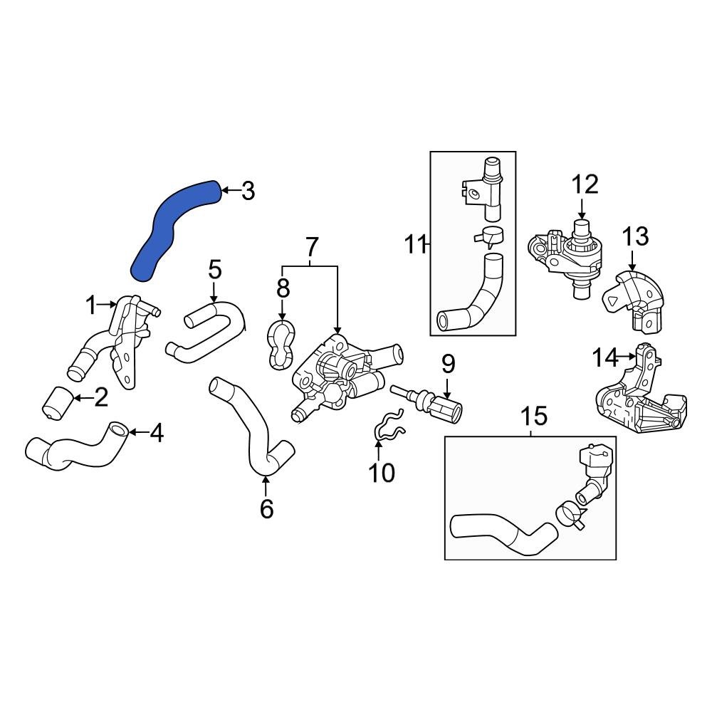 Toyota OE 1626724040 Engine Coolant Bypass Hose