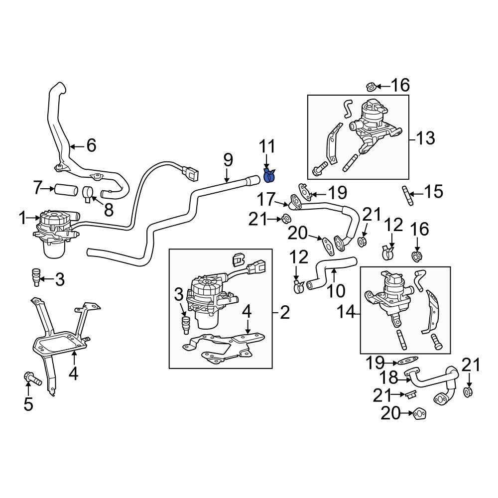 Toyota OE 9613642901 - Secondary Air Injection Pump Hose Clamp