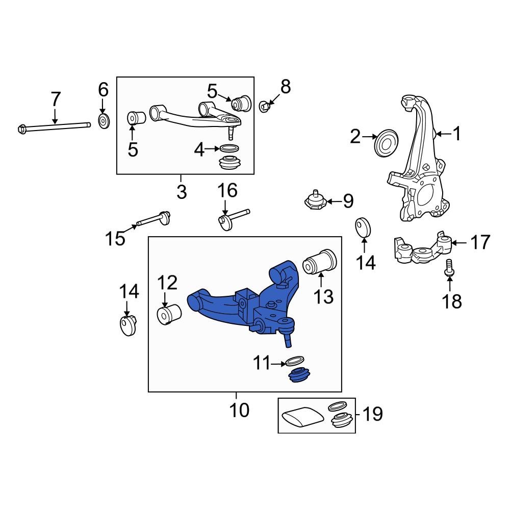 Toyota OE 480690C011 Front Left Lower Suspension Control Arm