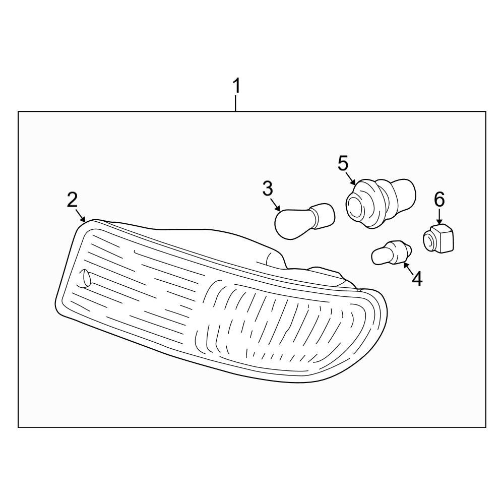 Toyota OE 8151042040 Front Right Parking Light Assembly