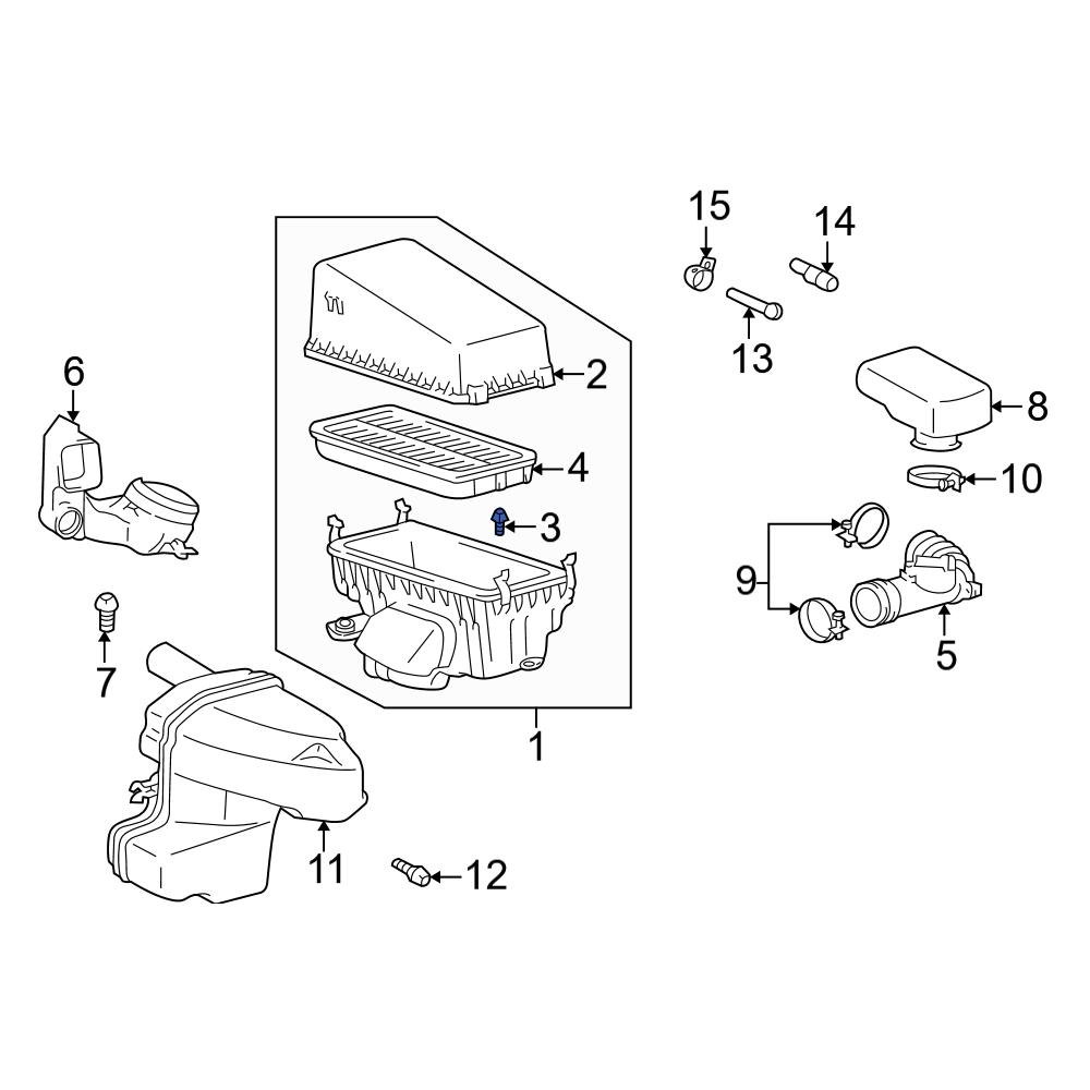 Toyota OE 9011906859 Air Filter Housing Bolt