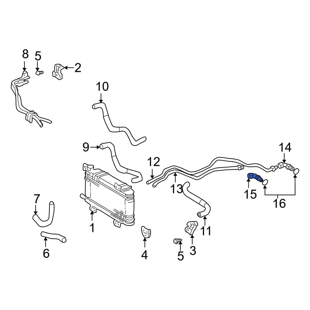 Toyota OE 9040716009 Automatic Transmission Oil Cooler Line Connector