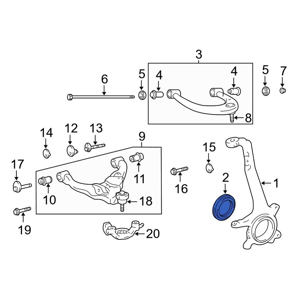 Toyota OE 90304A0001 Front Outer CV Joint Oil Seal Dust Shield