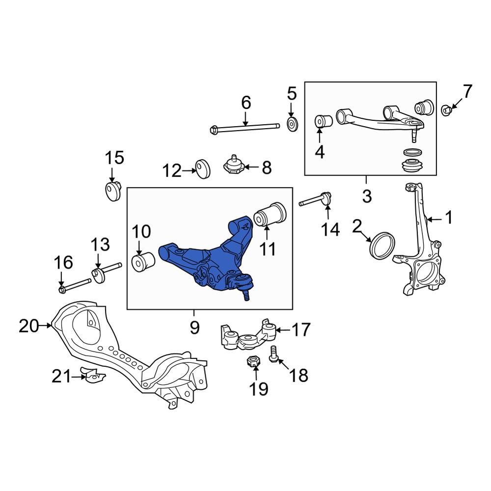 Toyota OE 4806960030 Front Left Lower Suspension Control Arm