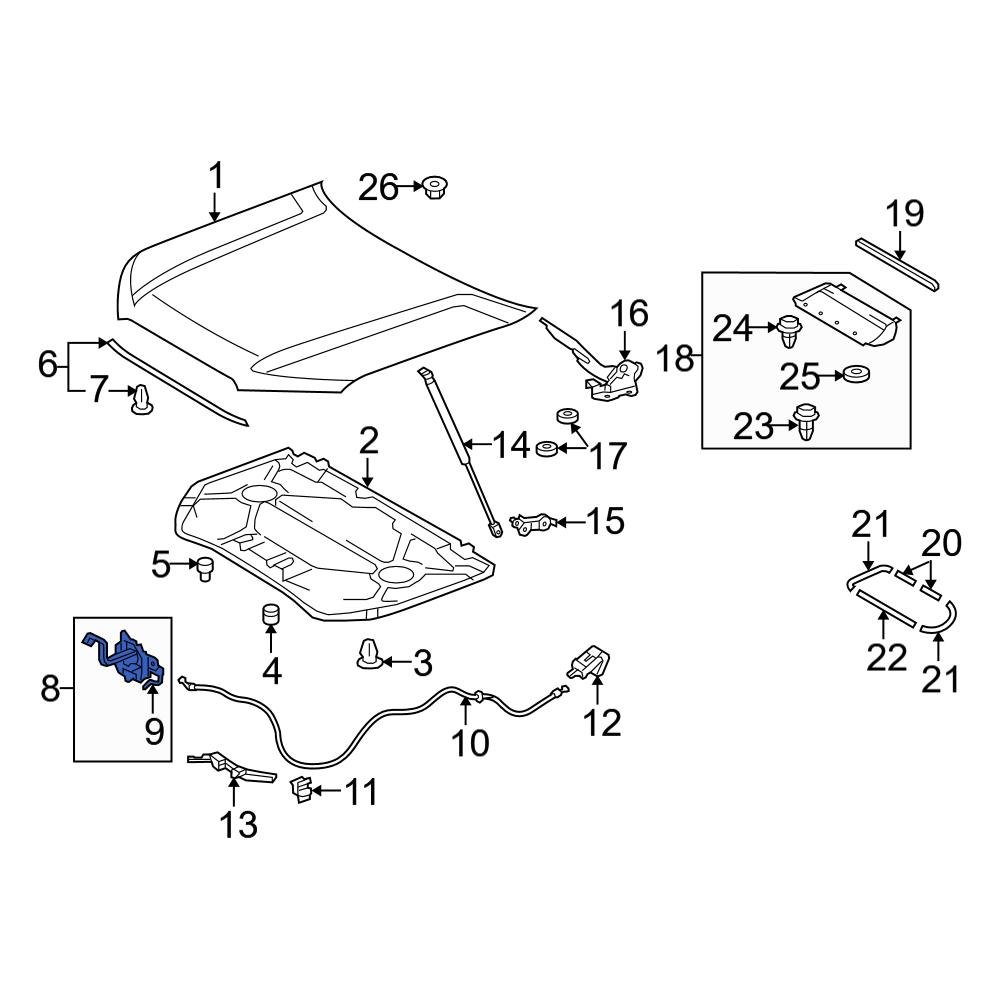 Toyota OE 8423135060 - Front Hood Contact Switch