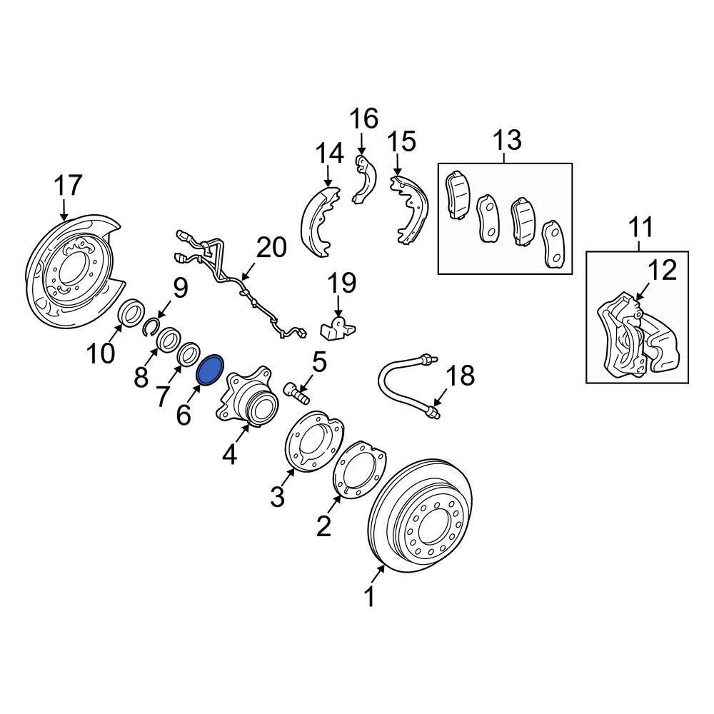 Toyota OE 9030183002 Rear Wheel Seal