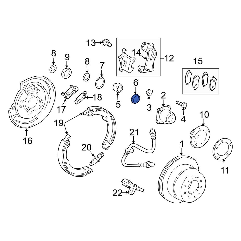 Toyota OE 9020849001 - Wheel Bearing Washer