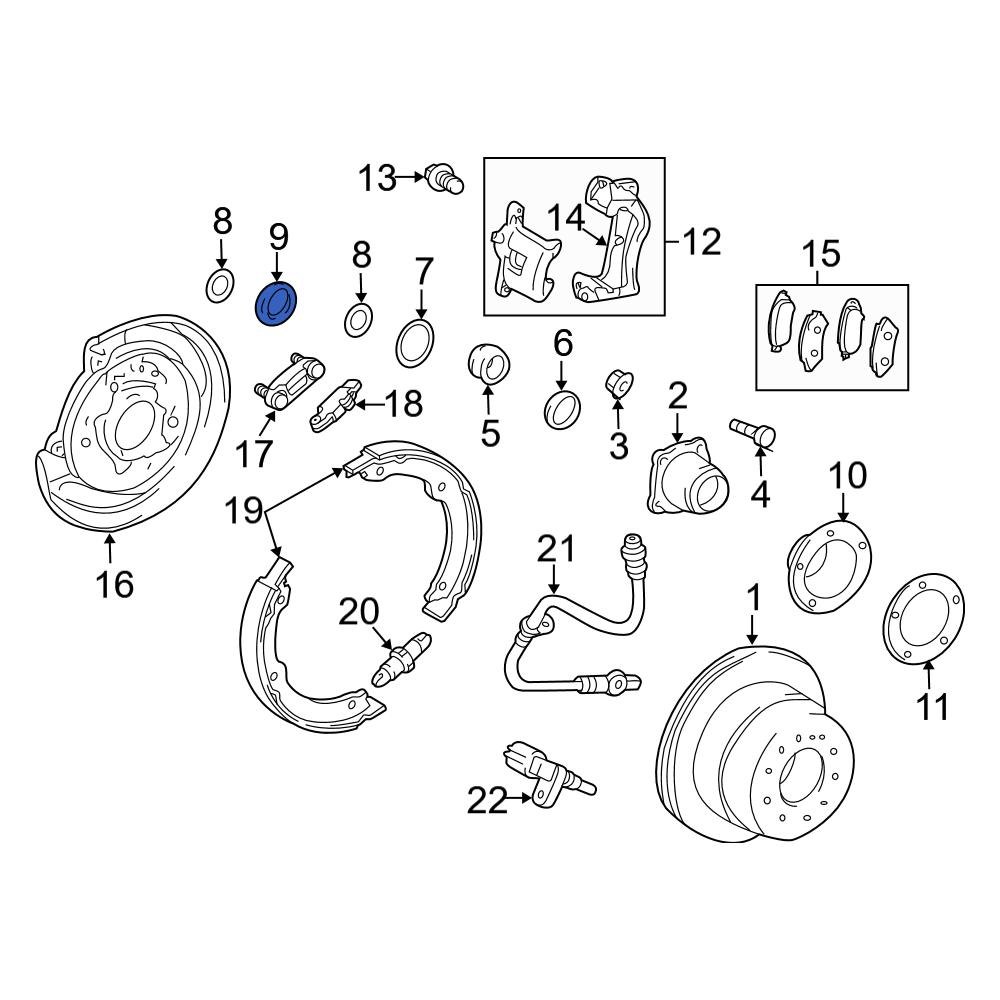 Toyota OE 9031063001 Rear Drive Axle Shaft Seal