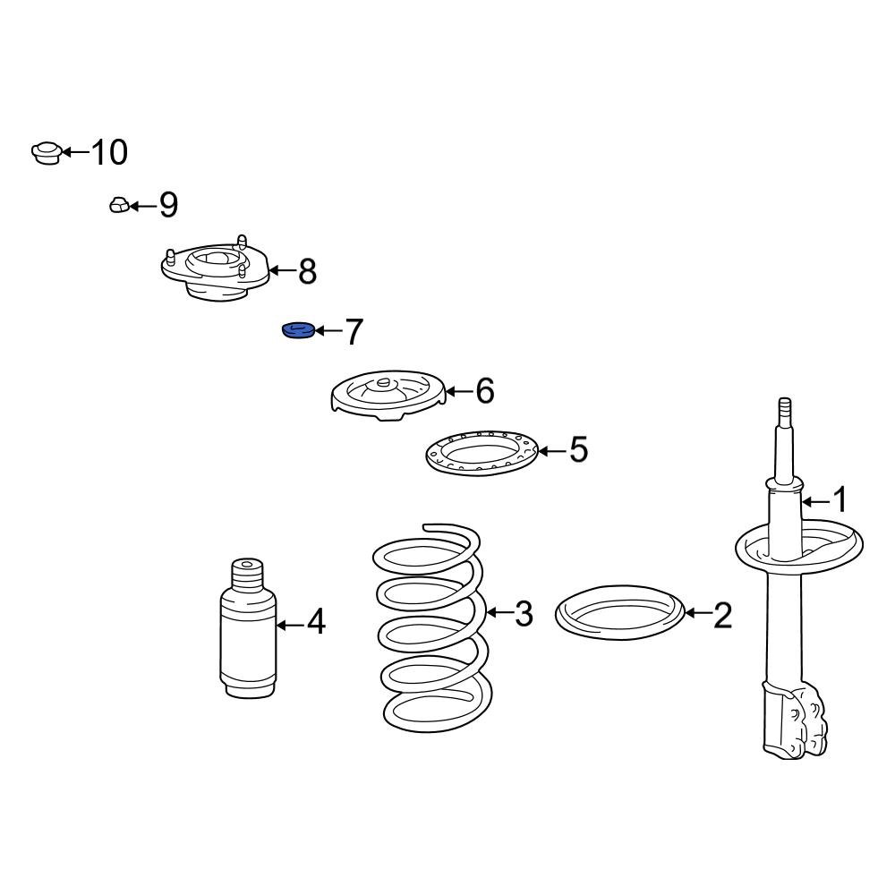 Toyota OE 9030322049 Front Suspension Shock & Strut Mount Gasket