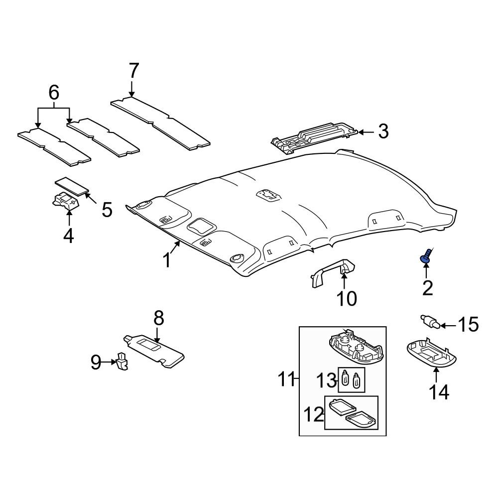 Toyota OE 9046705164B0 - Headliner Clip