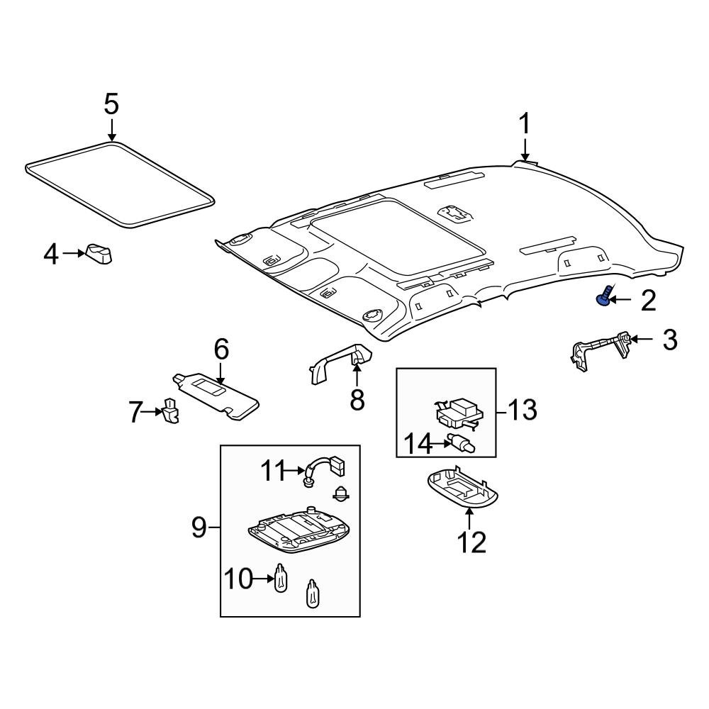 Toyota OE 9046705164B0 - Headliner Clip