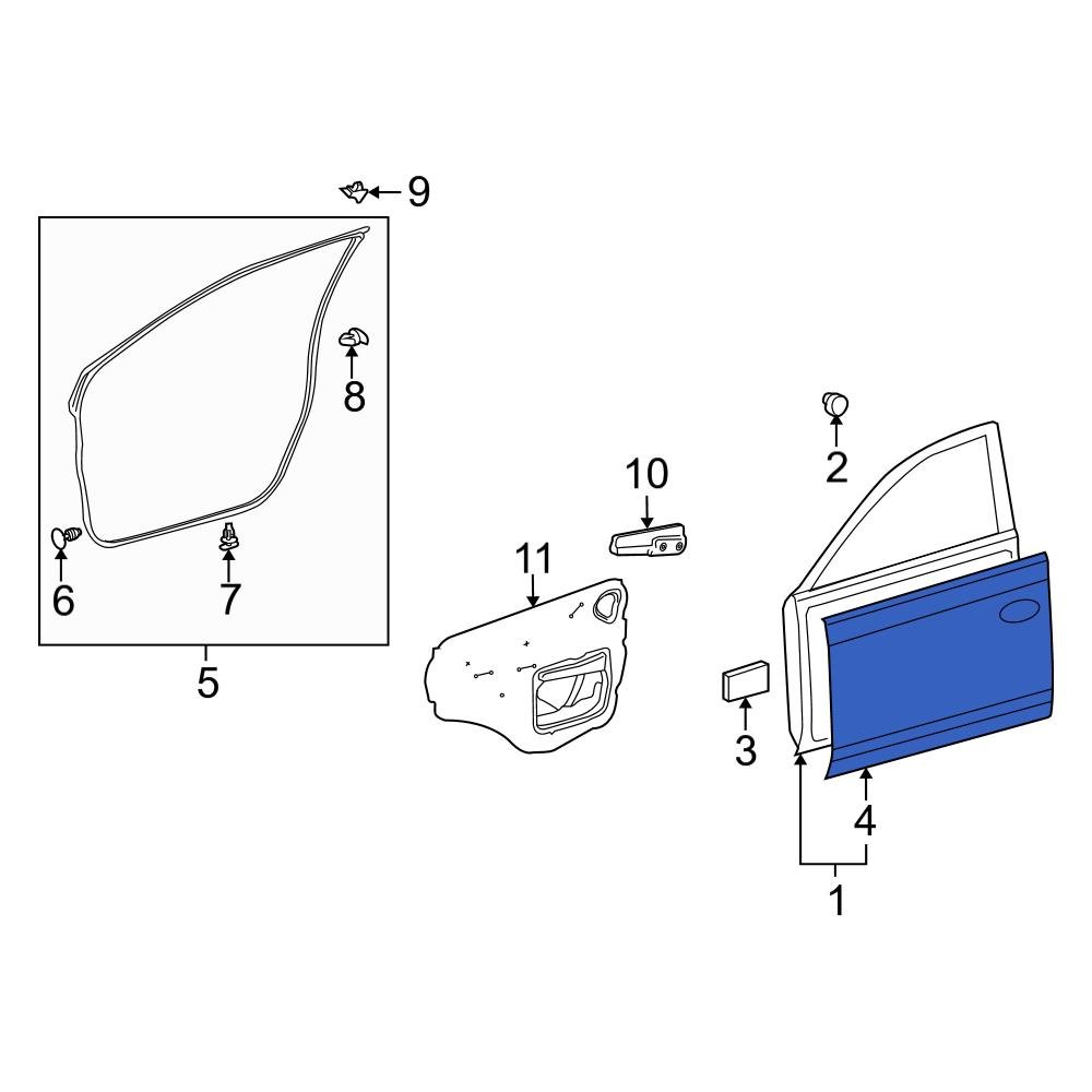 toyota-oe-6711102180-front-right-outer-door-outer-panel