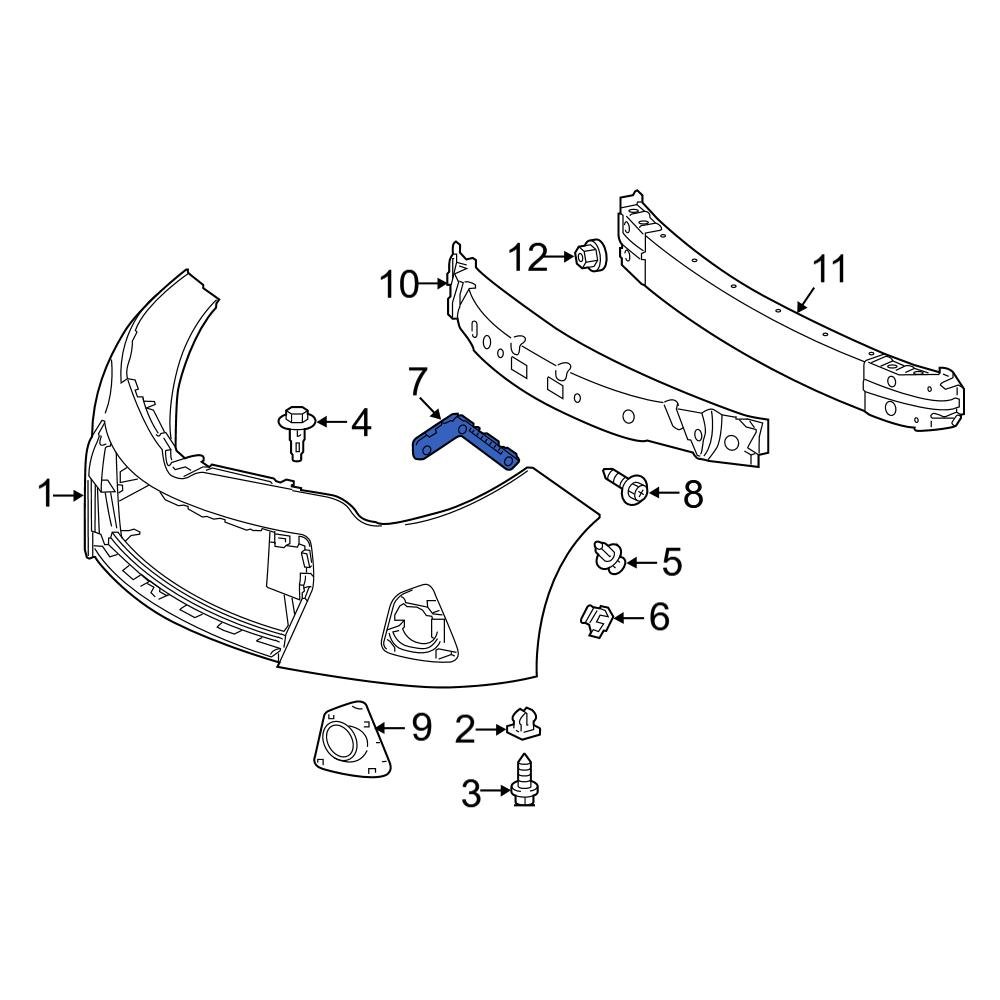 Toyota OE 5211502240 Front Right Bumper Cover Bracket