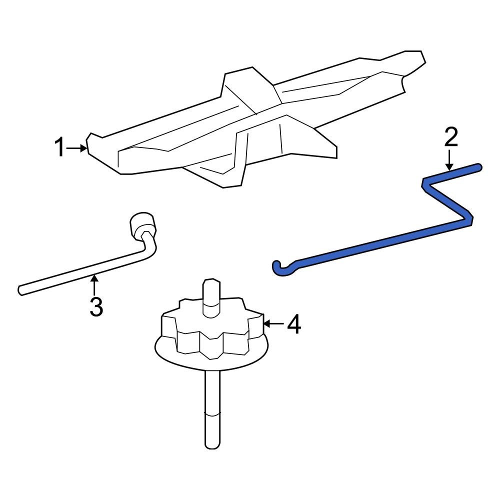 Toyota OE 0911301010 Floor Jack Handle