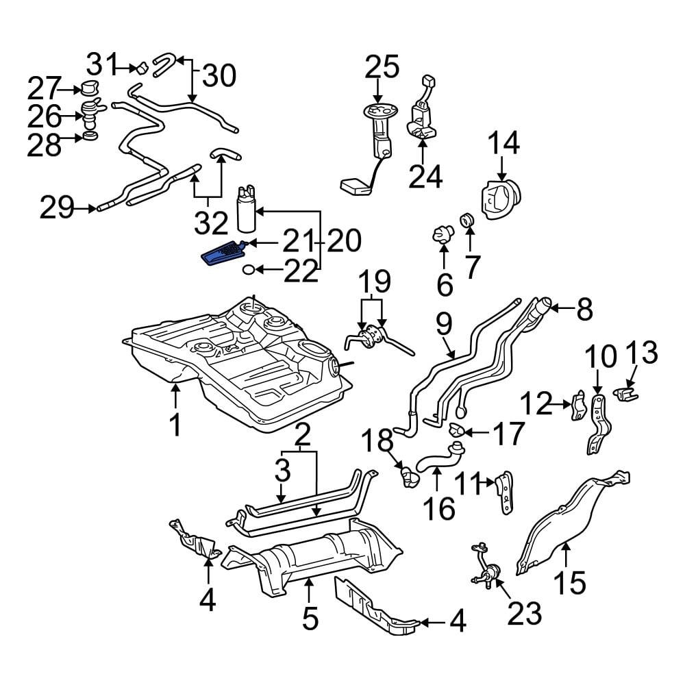 Toyota OE 2321774021 Fuel Pump Filter