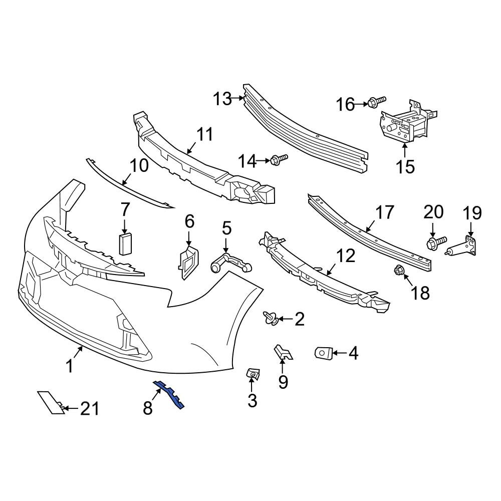 Toyota OE 5275402903 - Rear Bumper Trim