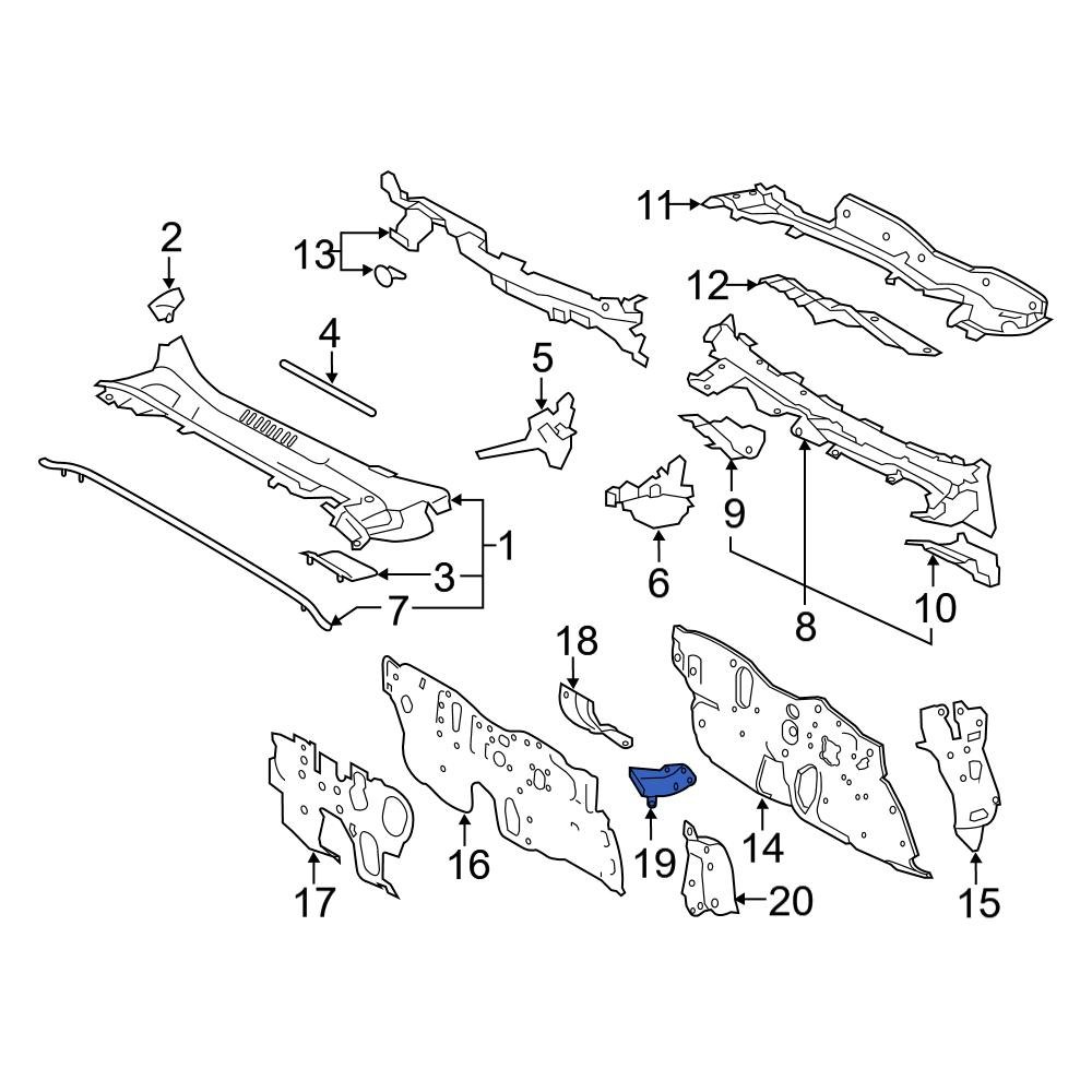 Dashboard Panel Brace (Right), Part #5513702190