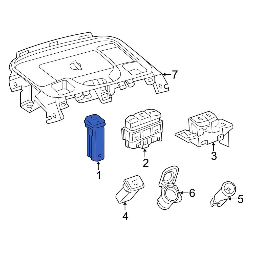 Toyota OE 8475112140 Right Seat Heater Switch