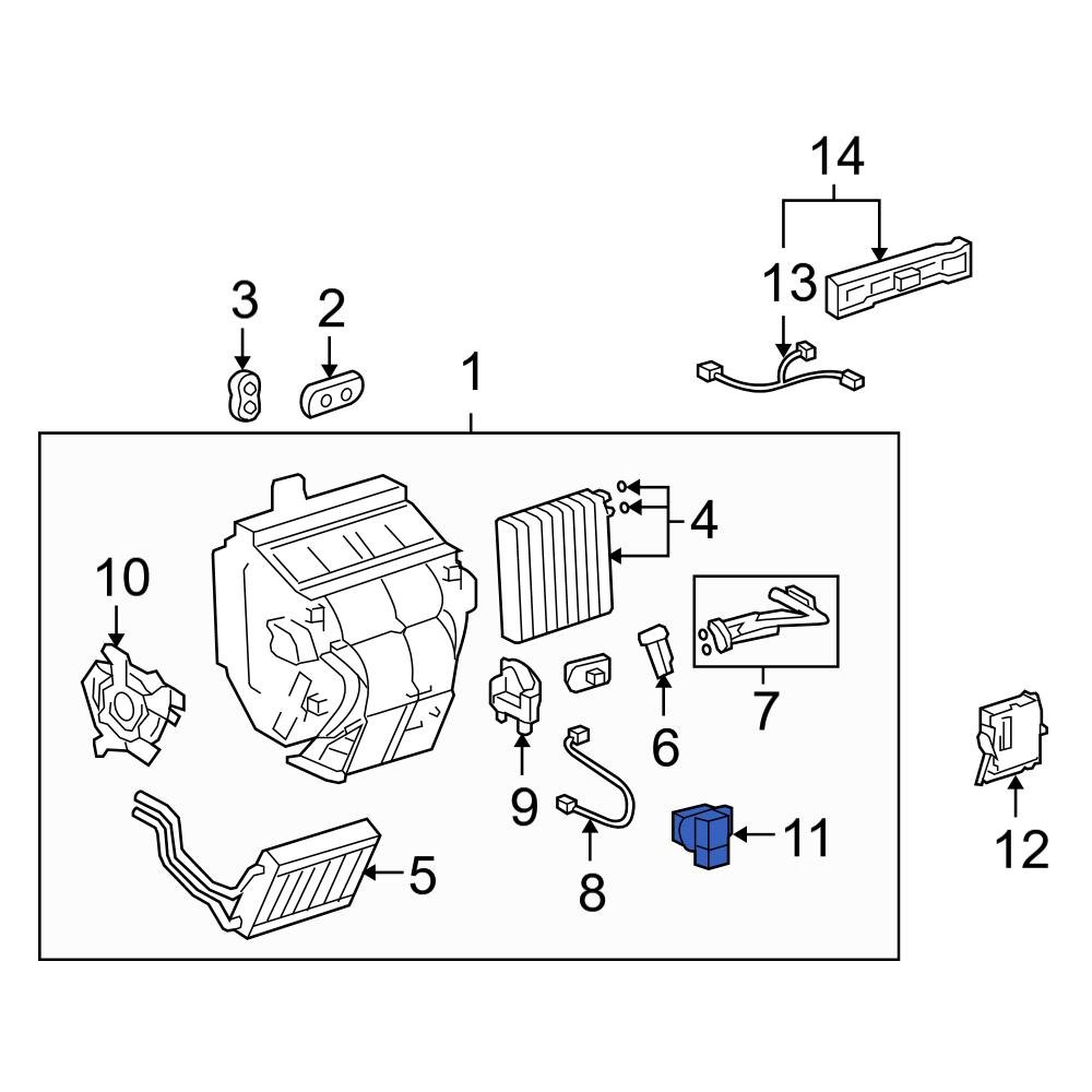 Toyota OE 8716548010 HVAC Control Module