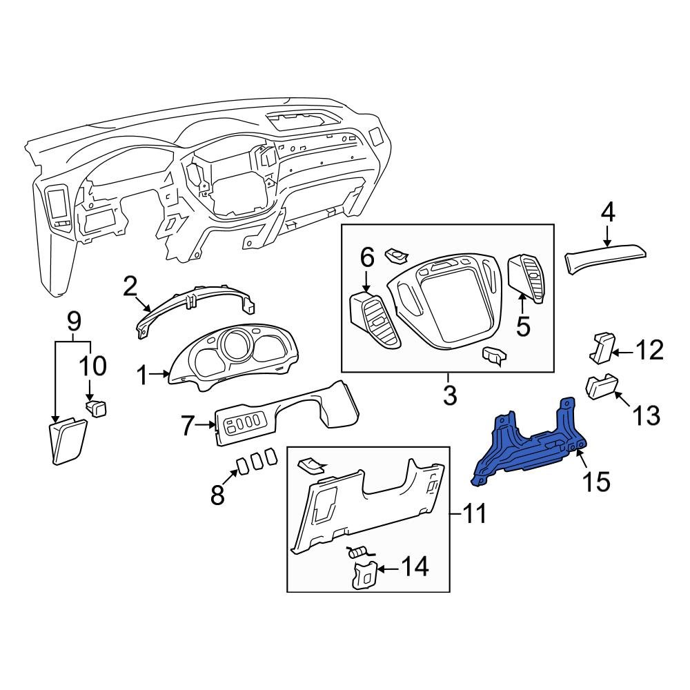 Toyota OE 5540648030 Instrument Panel Reinforcement