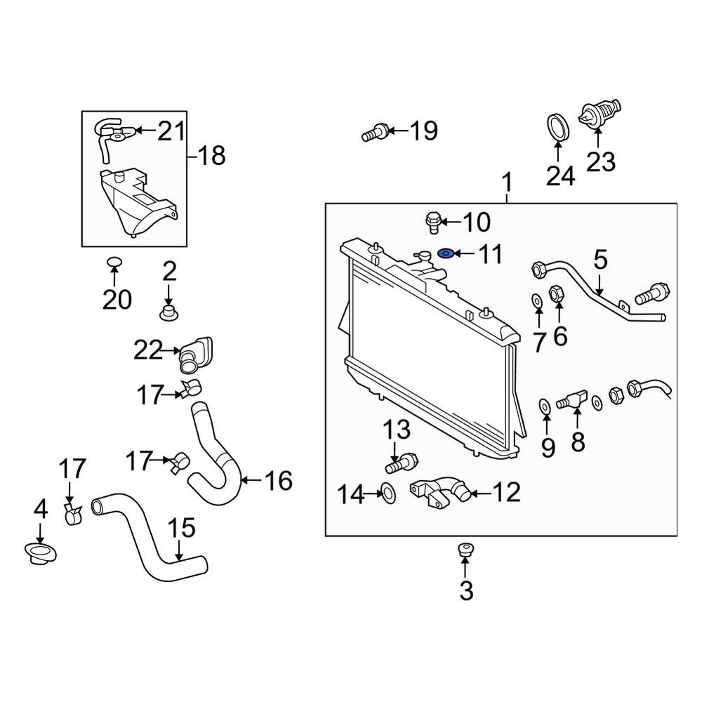 Toyota OE 1641820290 Engine Coolant Bleeder Screw Gasket