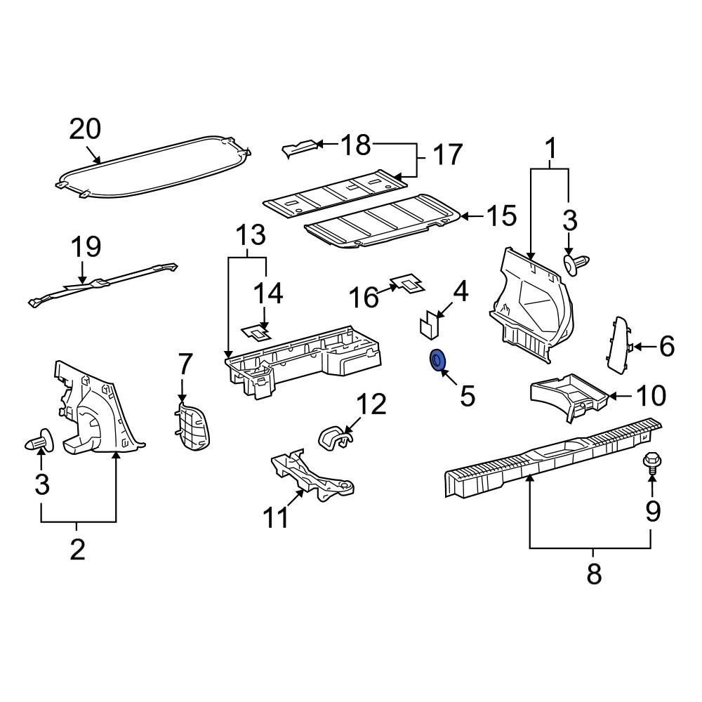 Toyota OE 5846033020 Rear Tie Down Hook