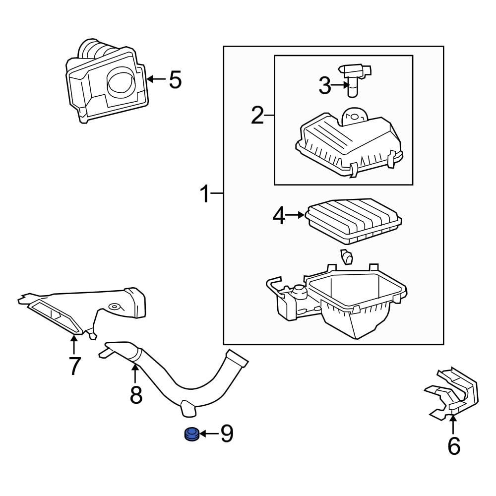 Toyota OE 9048017013 - Engine Air Intake Resonator Insulator