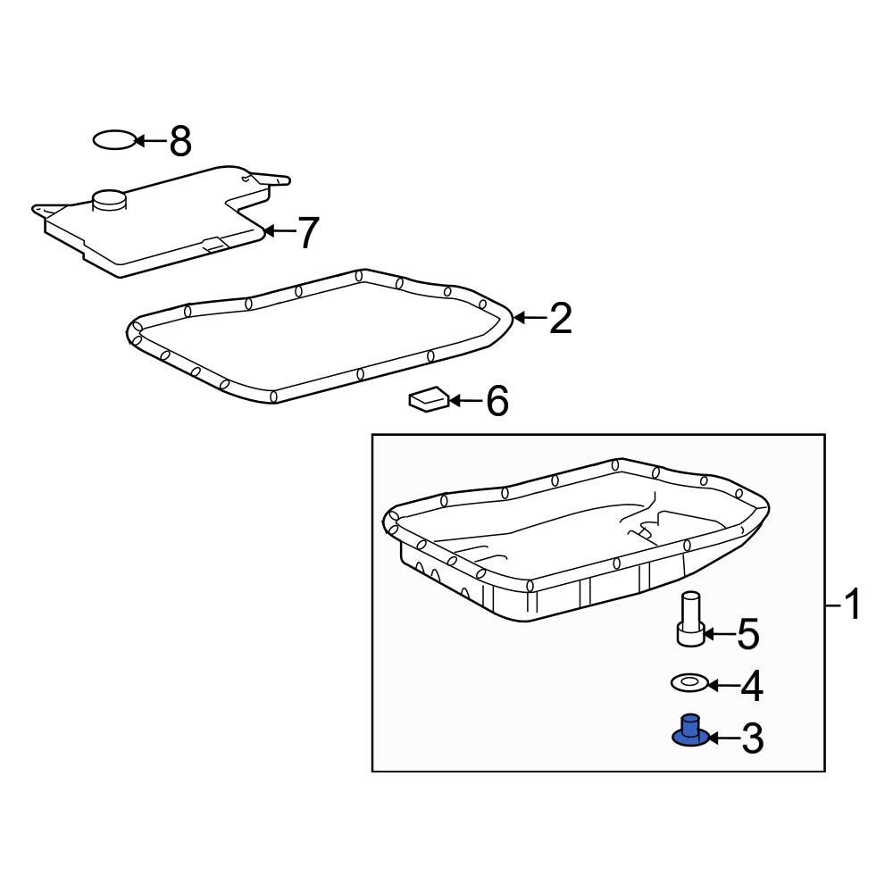 Toyota OE 9034112034 Transmission Drain Plug