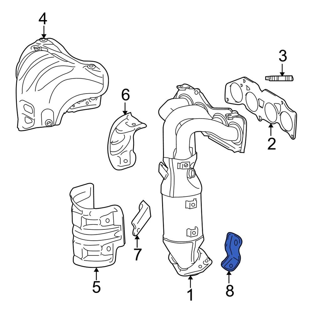 Toyota OE 171390V040 Exhaust Manifold Bracket