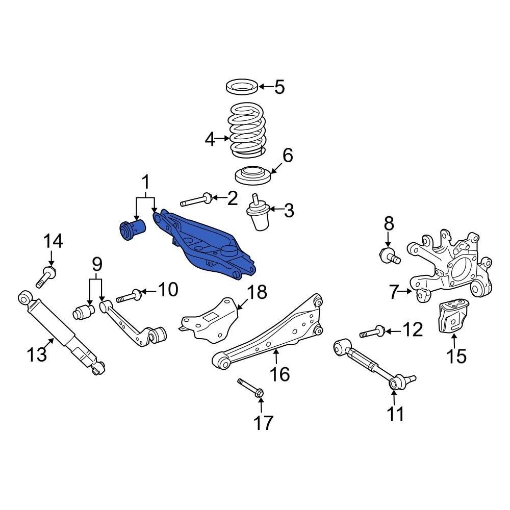 Toyota OE 4874042020 Rear Left Lower Suspension Control Arm