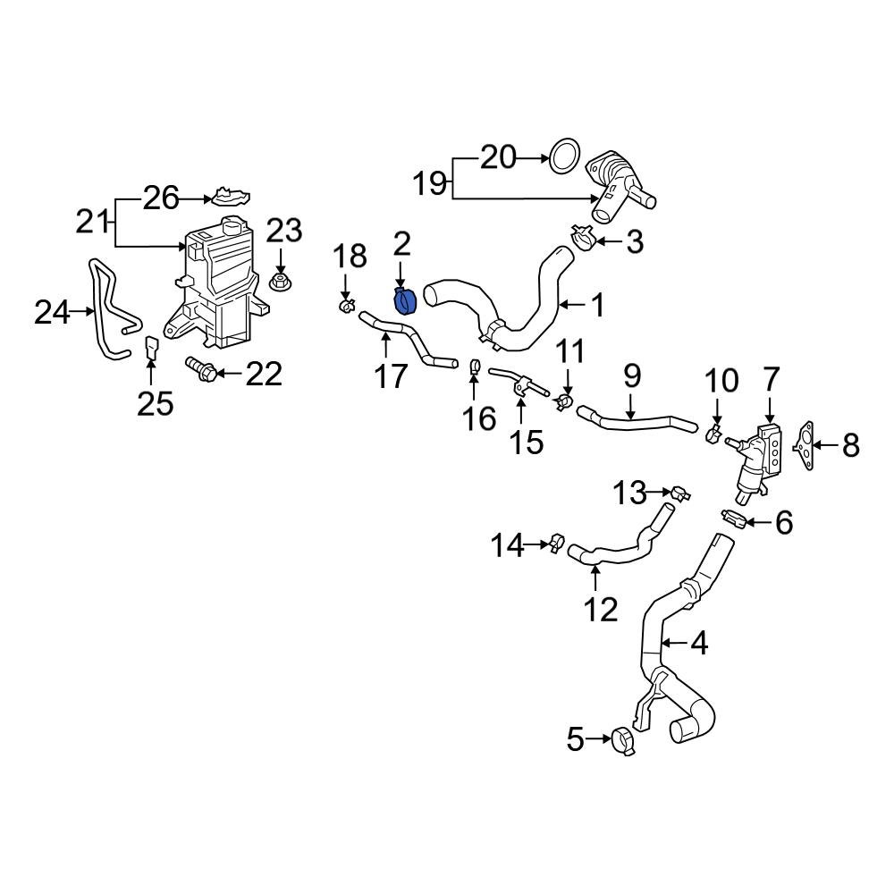 Toyota OE 90466A0037 - Lower Radiator Hose Clamp