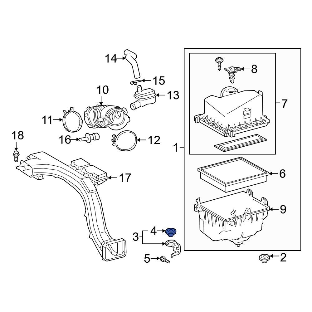 Toyota OE 1776925020 Battery Tray Grommet