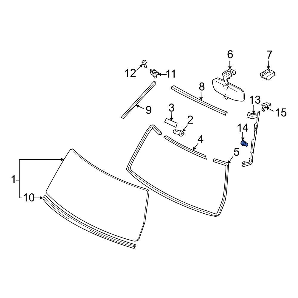 Toyota OE 6786935010 Windshield Molding Clip