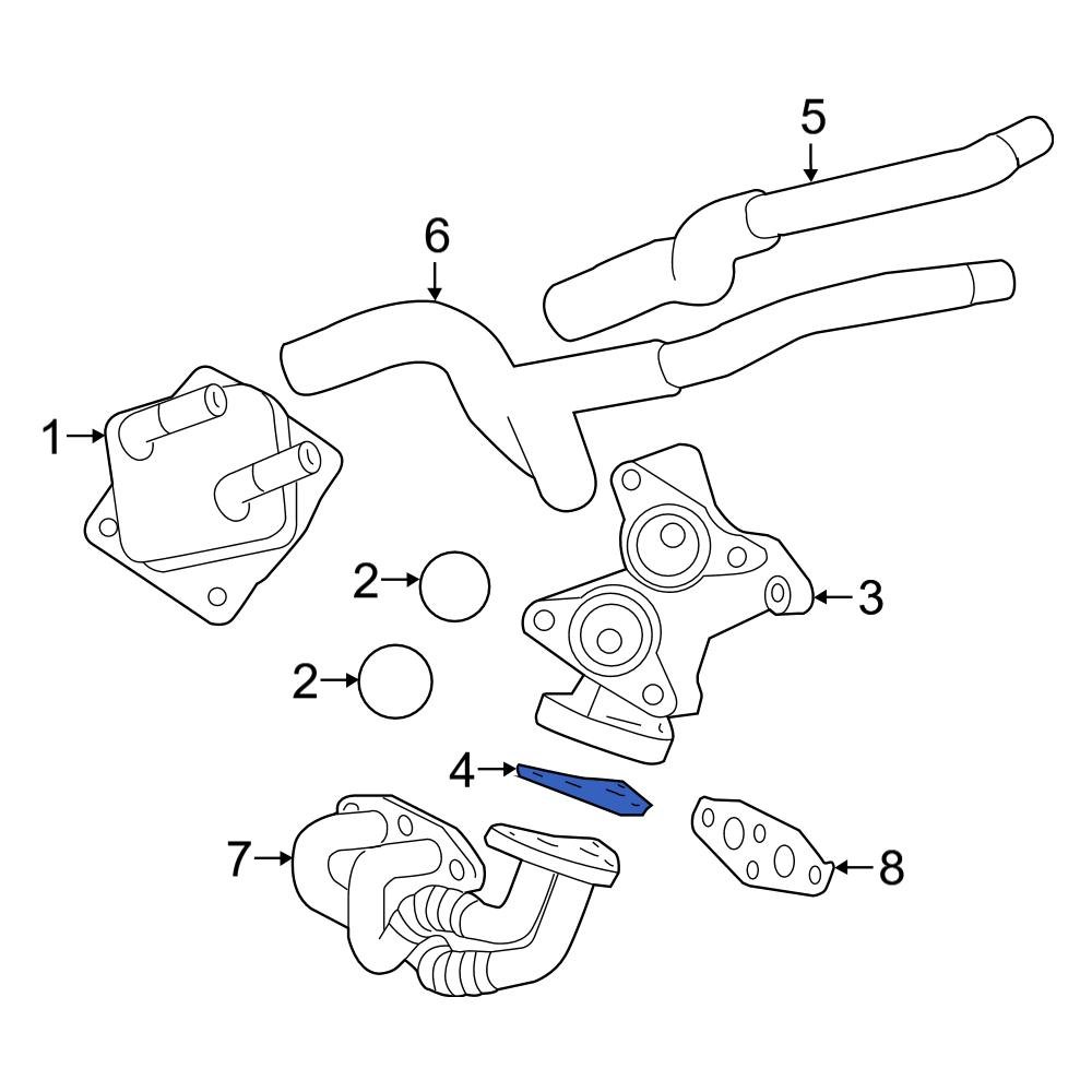 Toyota OE 114960P010 Engine Oil Cooler Line Gasket