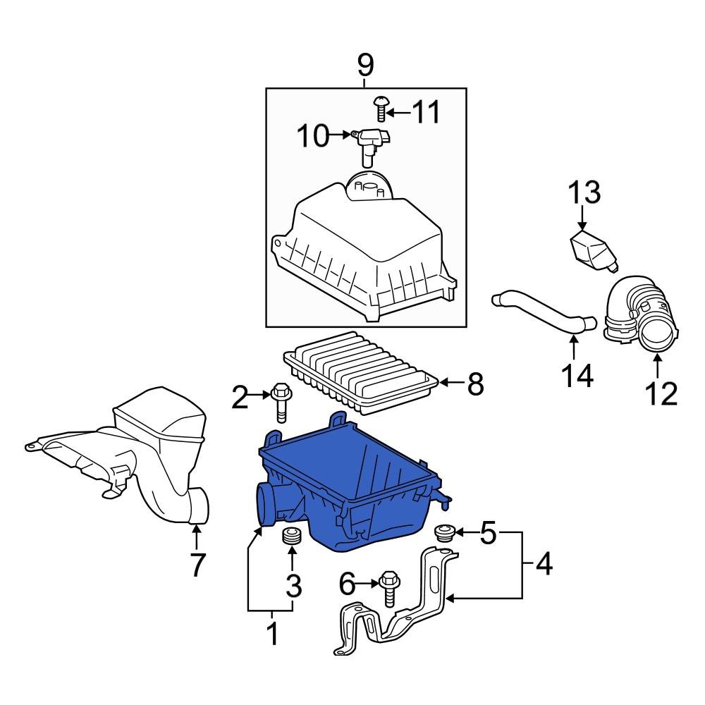 Toyota OE 177010P120 Air Filter Housing