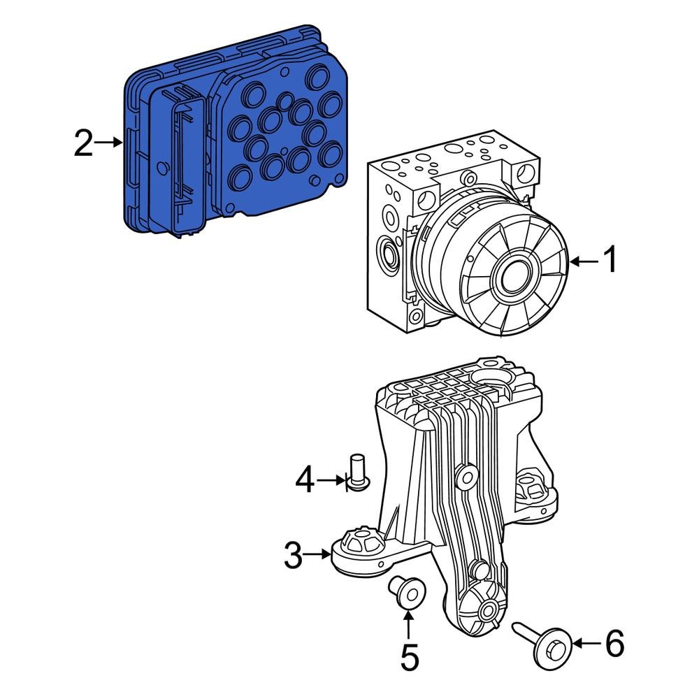 Toyota OE 89541WAA21 ABS Control Module