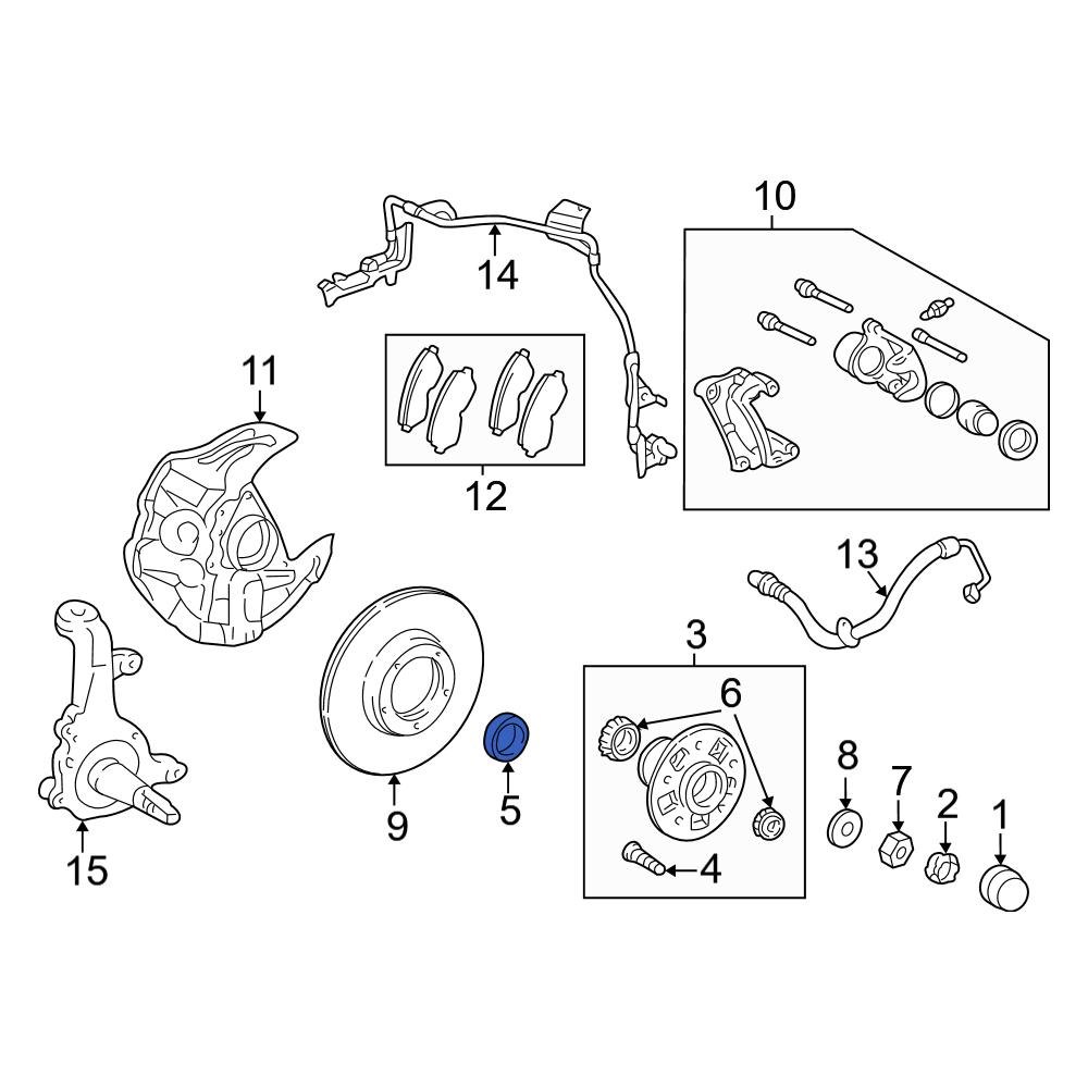 Toyota OE 9031150005 Front Wheel Seal