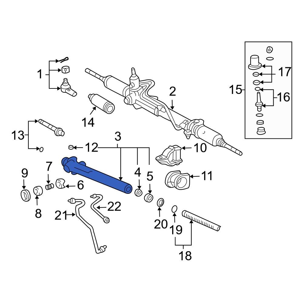 Toyota OE 4420335040 Front Rack And Pinion Housing
