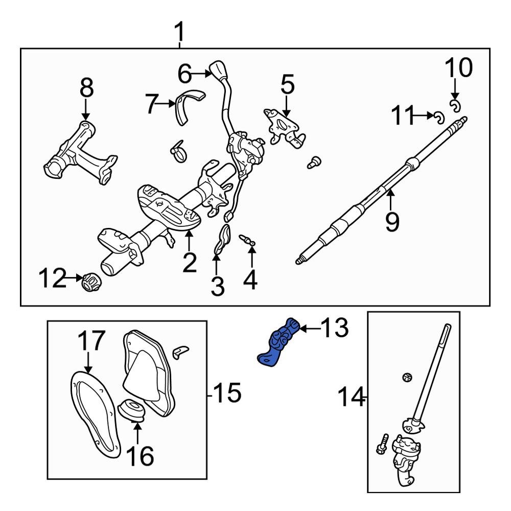 Toyota OE 4529035040 - Upper Steering Shaft Universal Joint