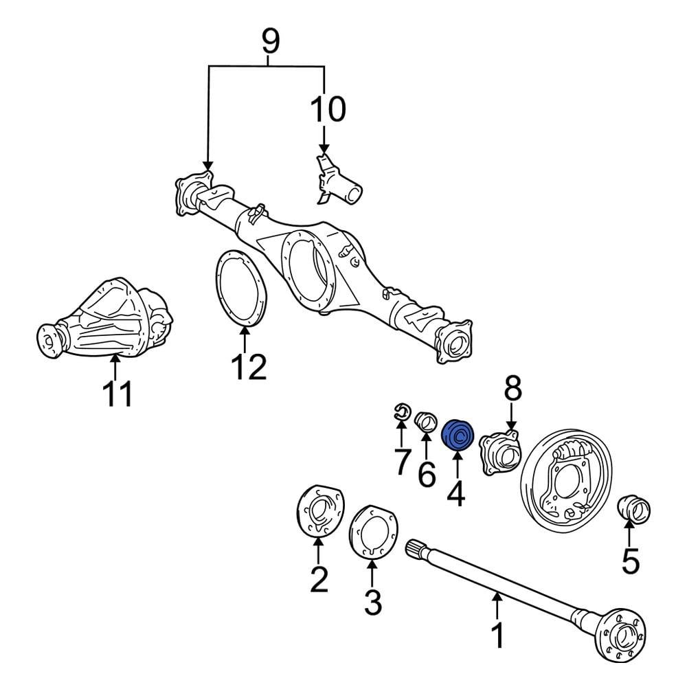Toyota OE 903634002077 Rear Drive Axle Shaft Bearing
