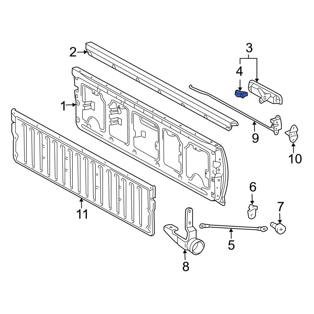 Toyota OE 6975920110 Tailgate Latch Rod Clip