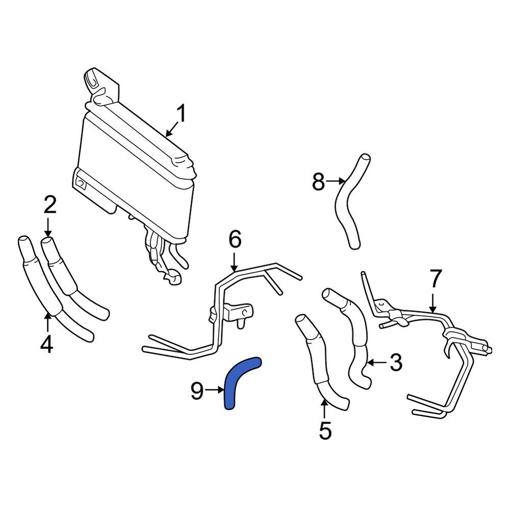 Toyota OE 9044517069 - Automatic Transmission Oil Cooler Hose