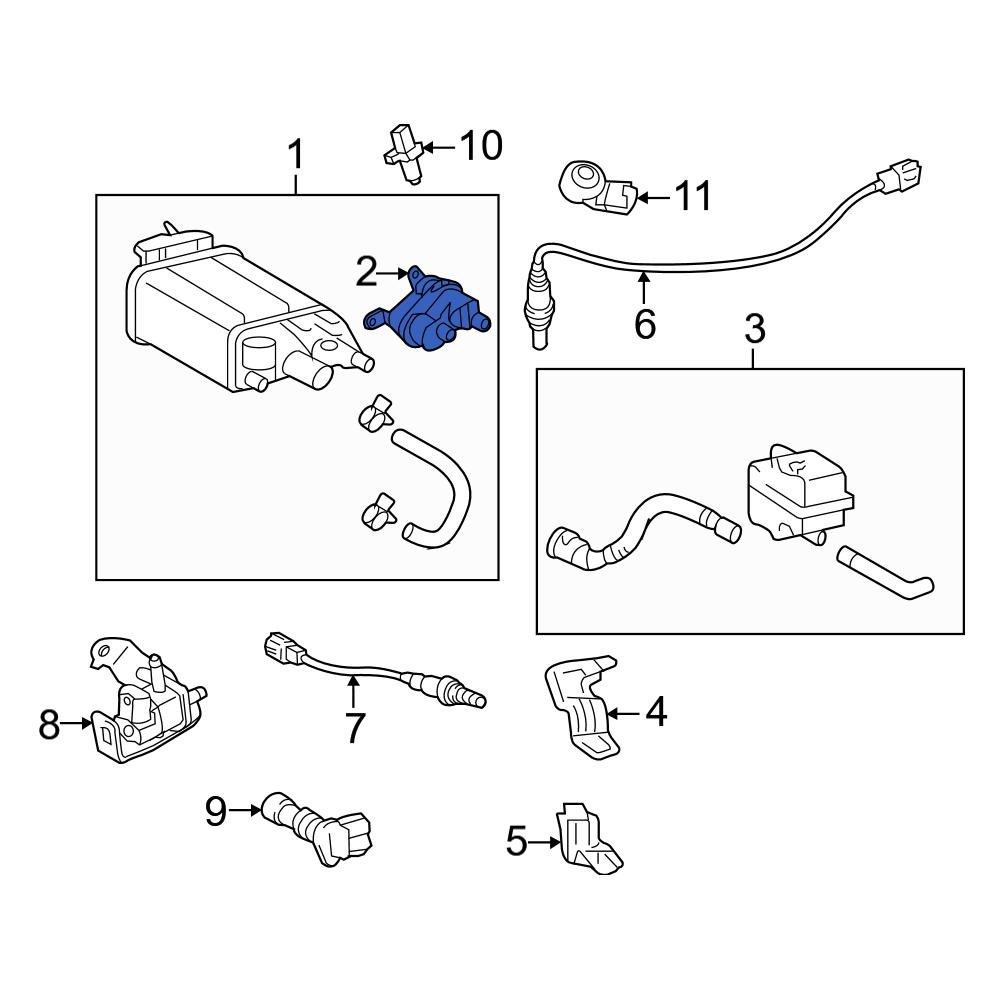 Toyota OE 90910AF005 Evaporative Emissions System Leak Detection Pump