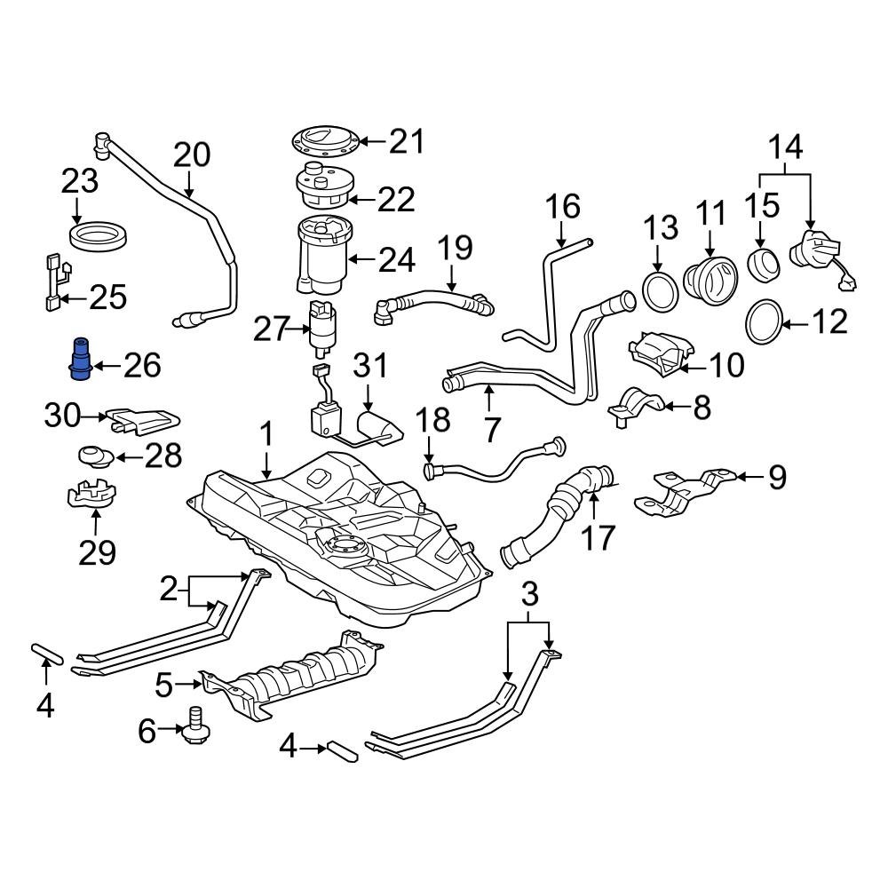 Toyota OE 2328038020 Fuel Injection Pressure Regulator